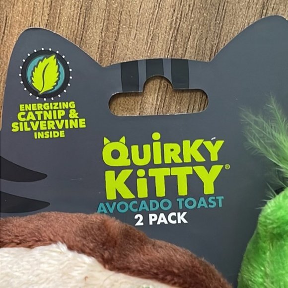 Quirky Kitty Avocado Toast Catnip Kitty Toys - Picture 6 of 7